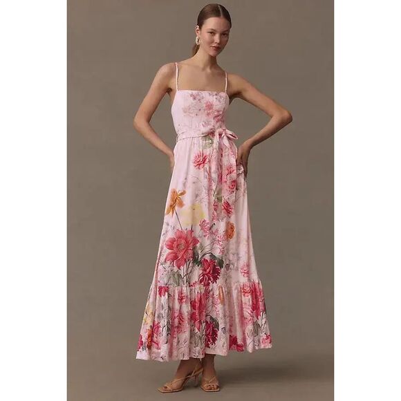 Anthropologie Dresses & Skirts - Anthropologie BHLDN Aubree Linen Maxi Dress